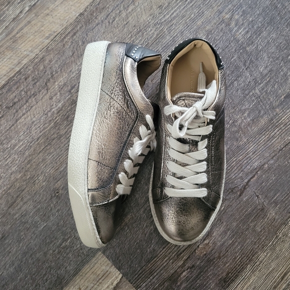 All saints rose gold metallic sneakers - Picture 1 of 10